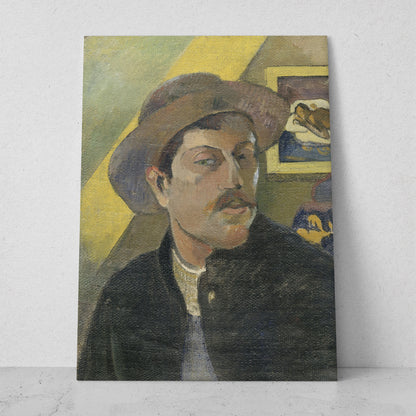 Autorretrato con sombrero - Paul Gauguin (Vertical)