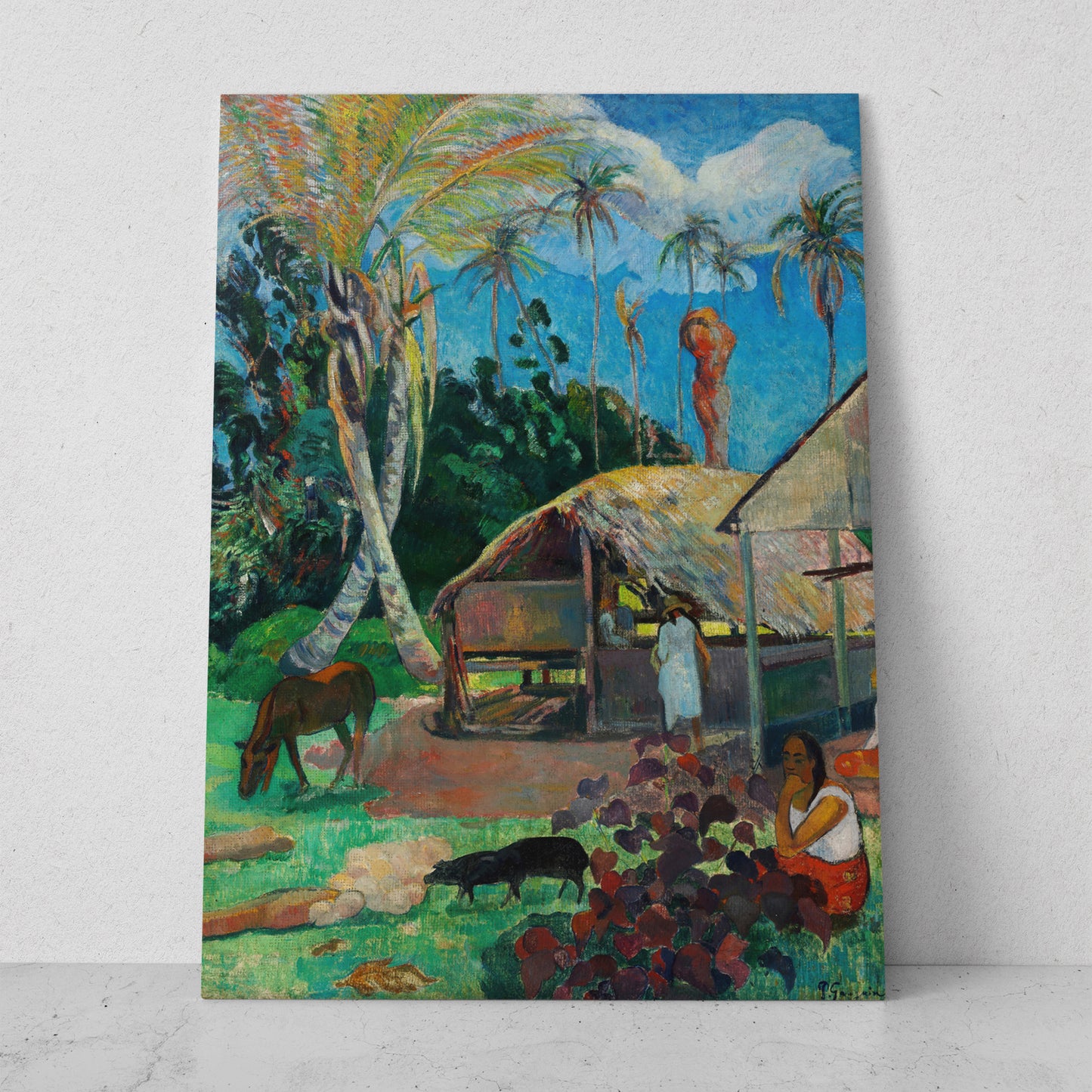 Los Cerdos Negros - Paul Gauguin (Vertical)