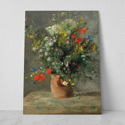 Jarrón de flores - Pierre Auguste Renoir (Vertical)