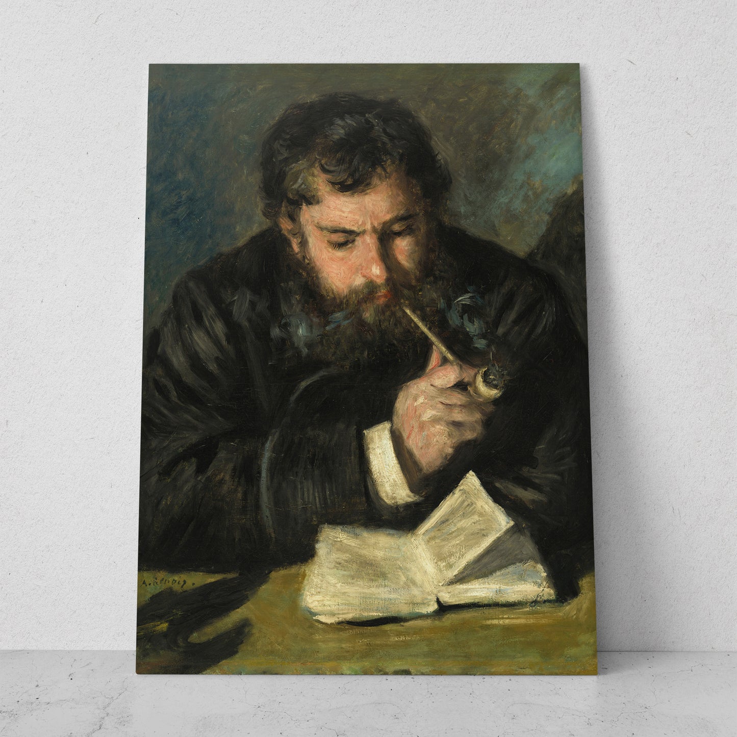 Retrato de Claude Monet - Pierre Auguste Renoir (Vertical)