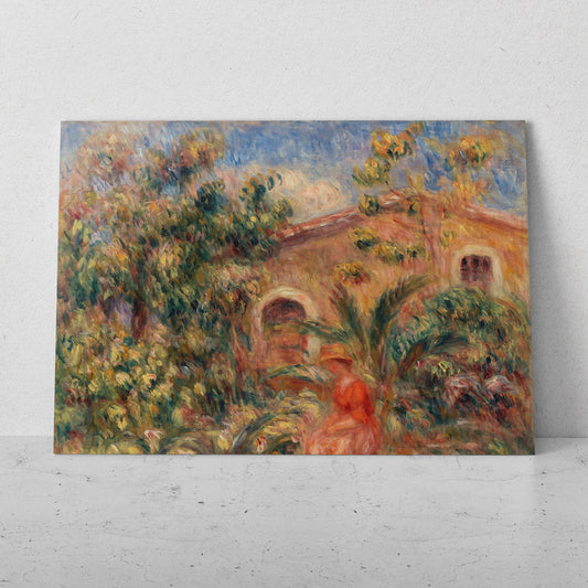 Paisaje con mujer y perro - Pierre Auguste Renoir (Horizontal)