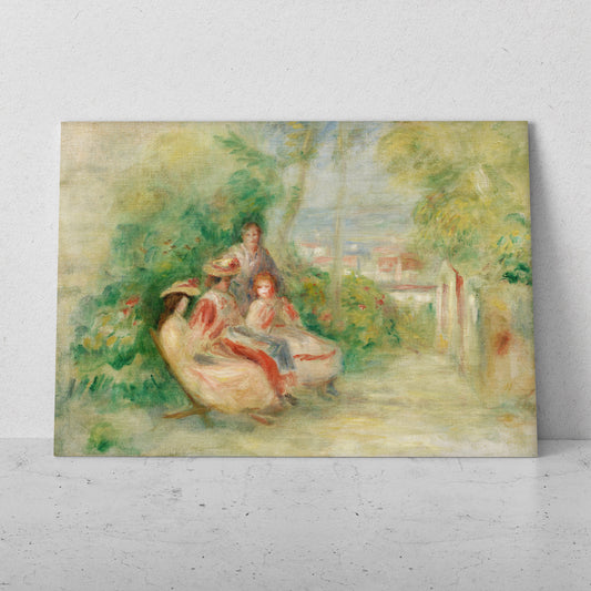 Mujeres en el jardín - Pierre Auguste Renoir (Horizontal)