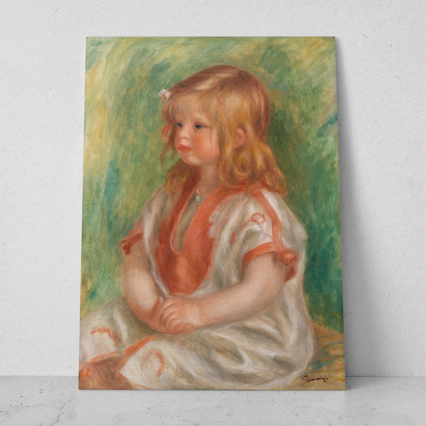 Retrato de Claude Renoir - Pierre Auguste Renoir (Vertical)