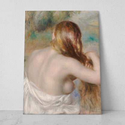 Rubia peinándose - Pierre Auguste Renoir (Vertical)