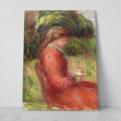 Joven sentada - Pierre Auguste Renoir (Vertical)