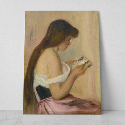 Joven leyendo - Pierre Auguste Renoir (Vertical)