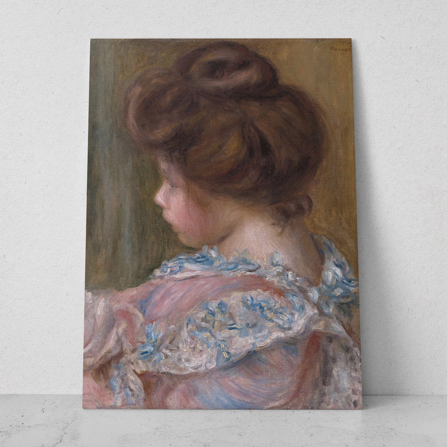 Retrato de una joven - Pierre Auguste Renoir (Vertical)