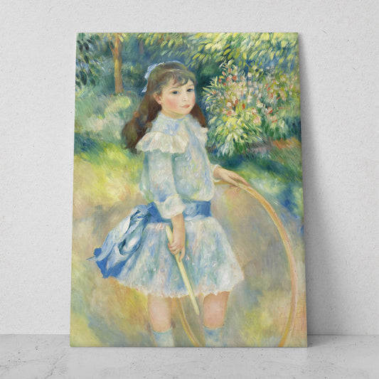 Niña con aro - Pierre Auguste Renoir (Vertical)