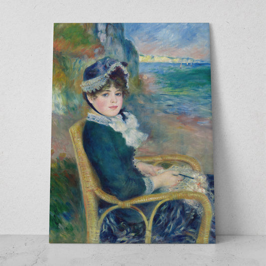 Por la orilla del mar - Pierre Auguste Renoir (Vertical)