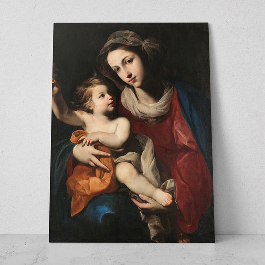 Virgen con el Niño - Massimo Stanzione (Vertical)