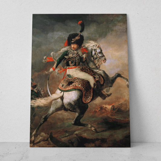 Oficial de cazadores a la carga - Théodore Géricault (Vertical)