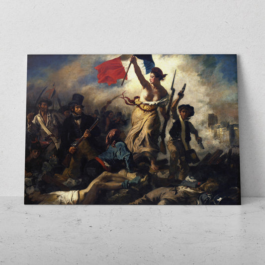 La Libertad guiando al pueblo - Eugène Delacroix (Horizontal)