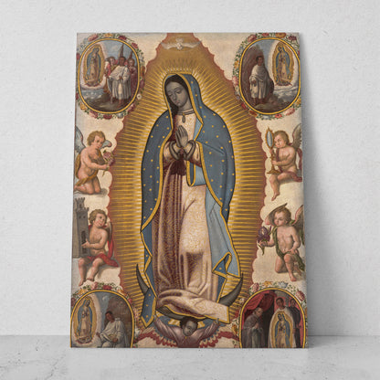 Virgen de Guadalupe con Ángeles (Vertical) #R_173