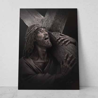 Jesús con la cruz (Vertical) #RC_40