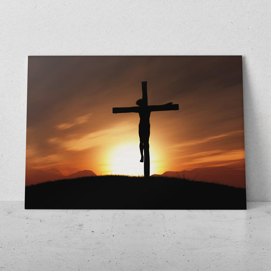 La cruz de cristo al atardecer (Horizontal) #RC_80