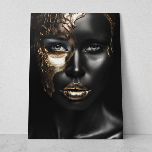 Mujeres Black & Gold AI (Vertical) #T01-P01
