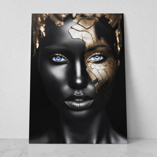 Mujeres Black & Gold AI (Vertical) #T01-P02