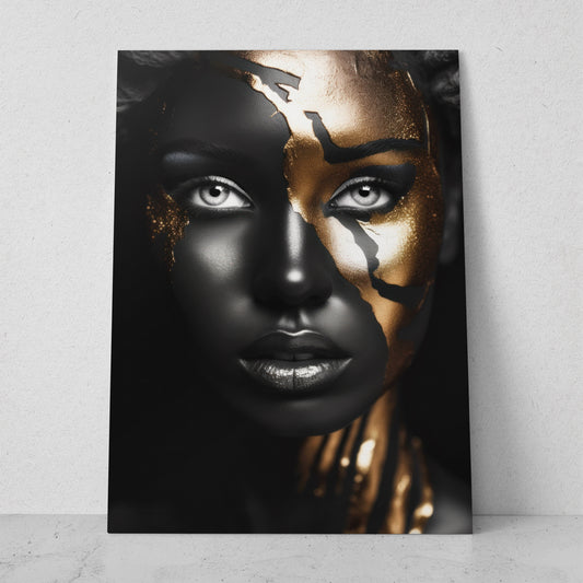 Mujeres Black & Gold AI (Vertical) #T01-P03
