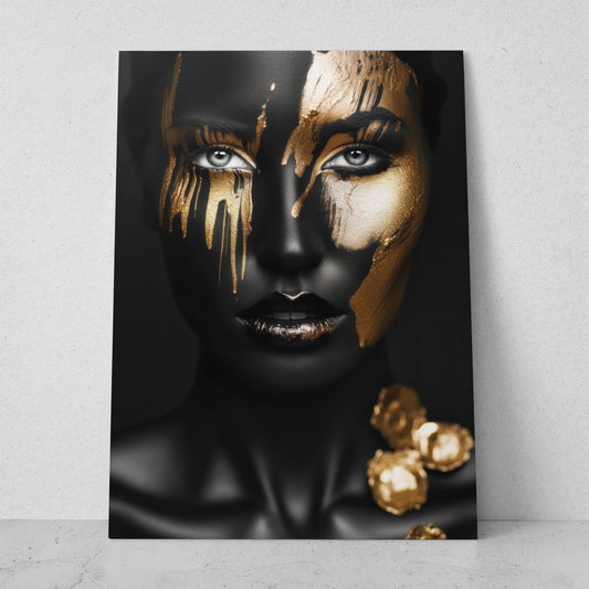 Mujeres Black & Gold AI (Vertical) #T01-P04