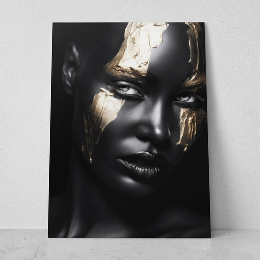Mujeres Black & Gold AI (Vertical) #T01-P05