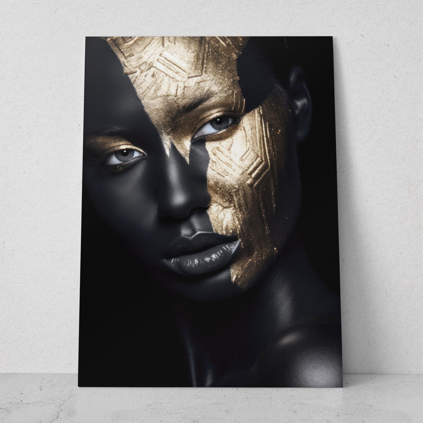 Mujeres Black & Gold AI (Vertical) #T01-P06