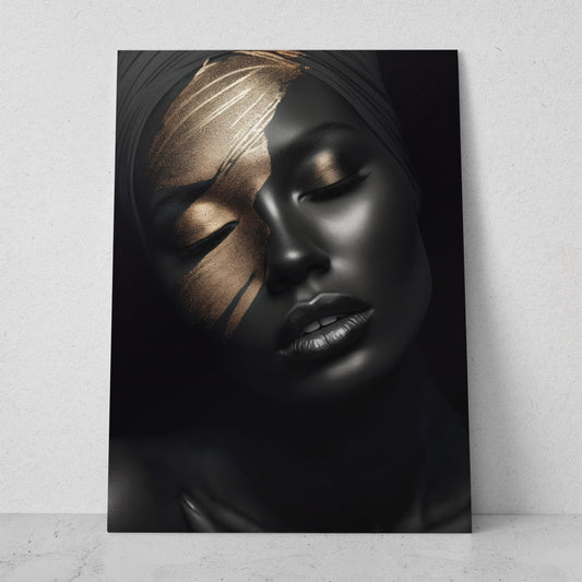 Mujeres Black & Gold AI (Vertical) #T01-P09
