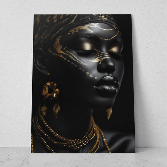 Mujeres Black & Gold AI (Vertical) #T01-P11