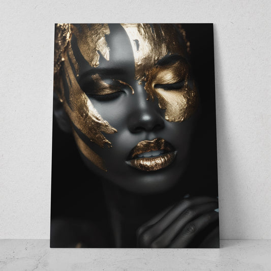Mujeres Black & Gold AI (Vertical) #T01-P12