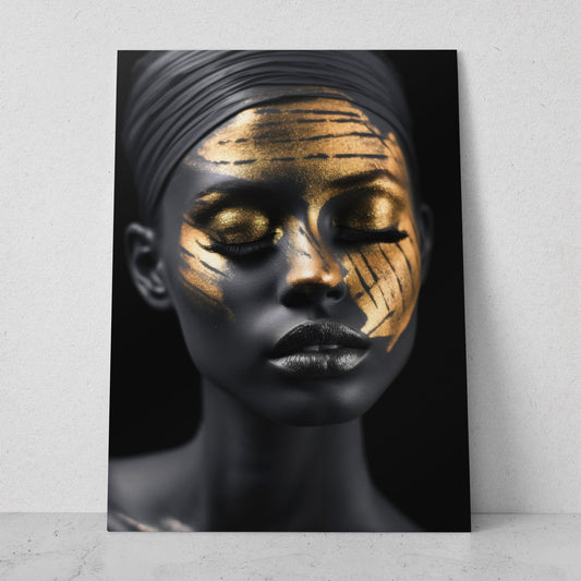 Mujeres Black & Gold AI (Vertical) #T01-P13