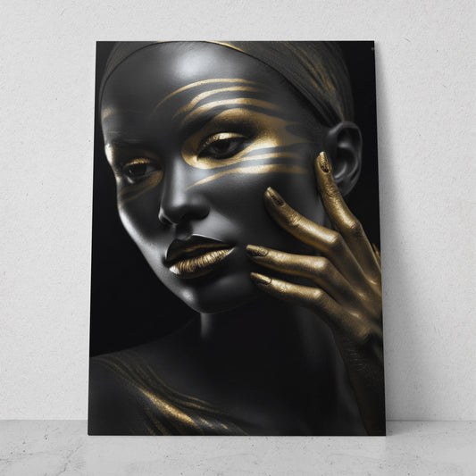 Mujeres Black & Gold AI (Vertical) #T01-P16