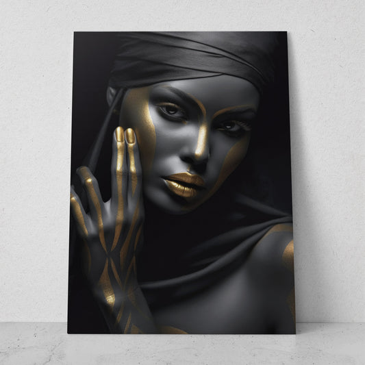 Mujeres Black & Gold AI (Vertical) #T01-P19