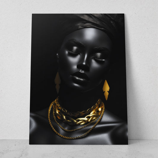Mujeres Black & Gold AI (Vertical) #T01-P22