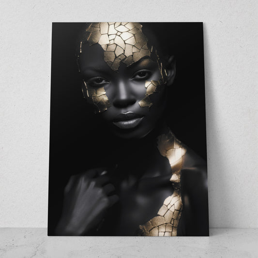 Mujeres Black & Gold AI (Vertical) #T01-P28