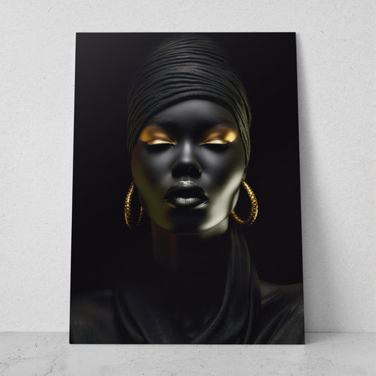 Mujeres Black & Gold AI (Vertical) #T01-P29