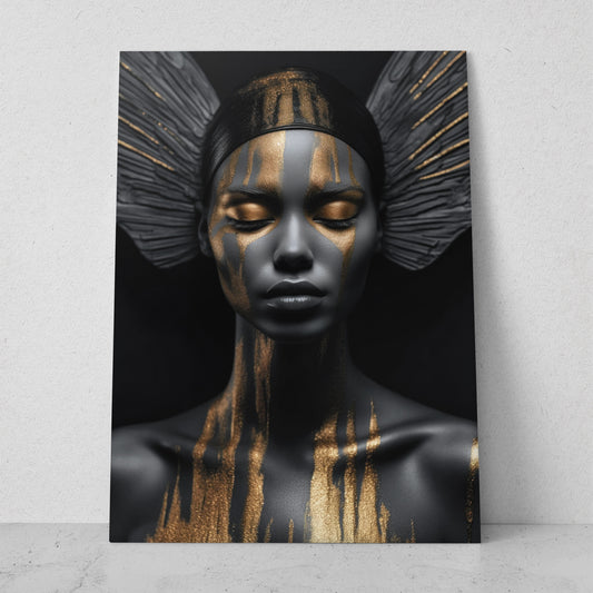 Mujeres Black & Gold AI (Vertical) #T01-P34