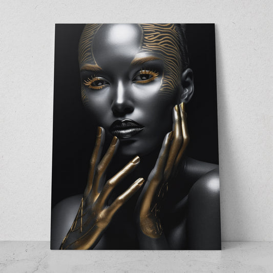 Mujeres Black & Gold AI (Vertical) #T01-P35