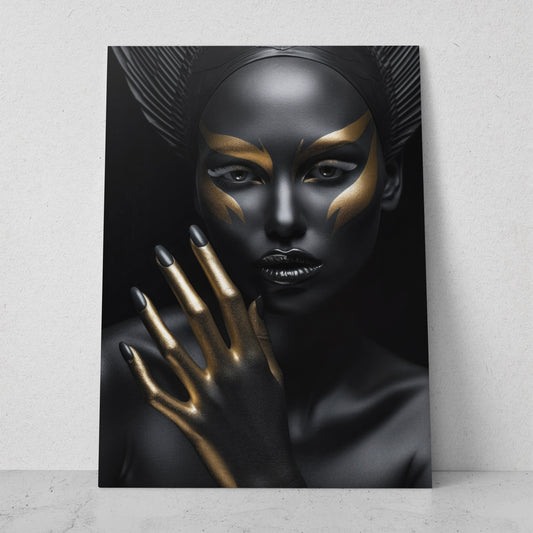 Mujeres Black & Gold AI (Vertical) #T01-P36