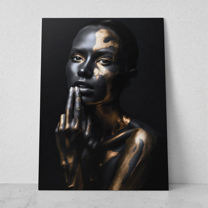 Mujeres Black & Gold AI (Vertical) #T01-P37