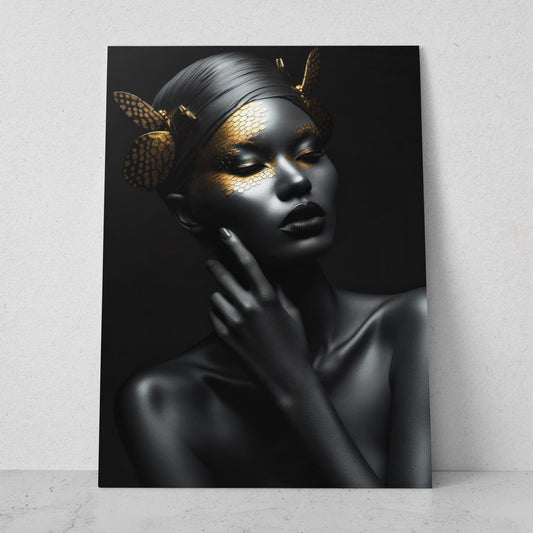 Mujeres Black & Gold AI (Vertical) #T01-P40