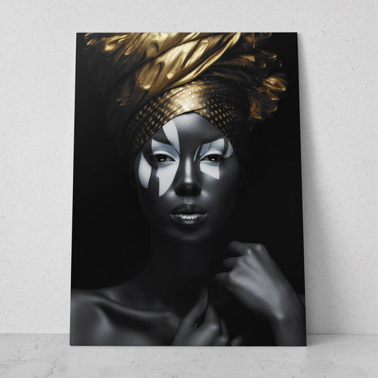 Mujeres Black & Gold AI (Vertical) #T01-P42