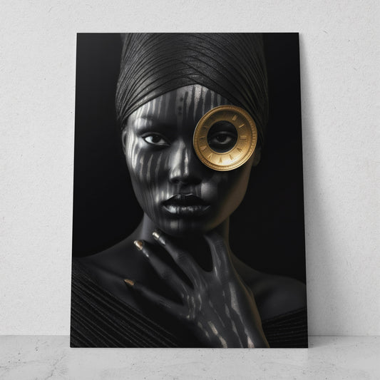 Mujeres Black & Gold AI (Vertical) #T01-P43