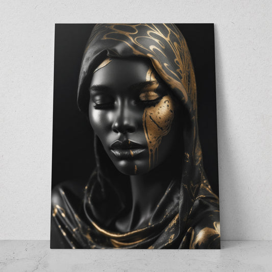 Mujeres Black & Gold AI (Vertical) #T01-P44