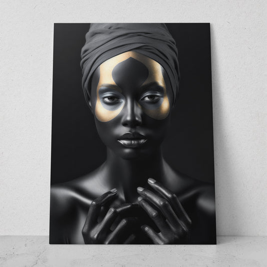 Mujeres Black & Gold AI (Vertical) #T01-P45