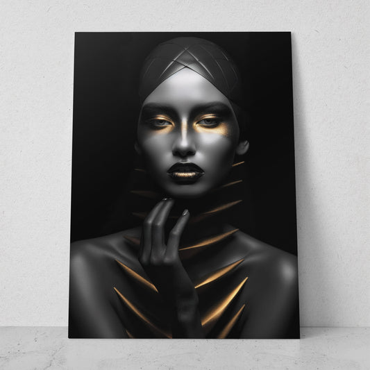Mujeres Black & Gold AI (Vertical) #T01-P46