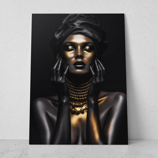 Mujeres Black & Gold AI (Vertical) #T01-P50