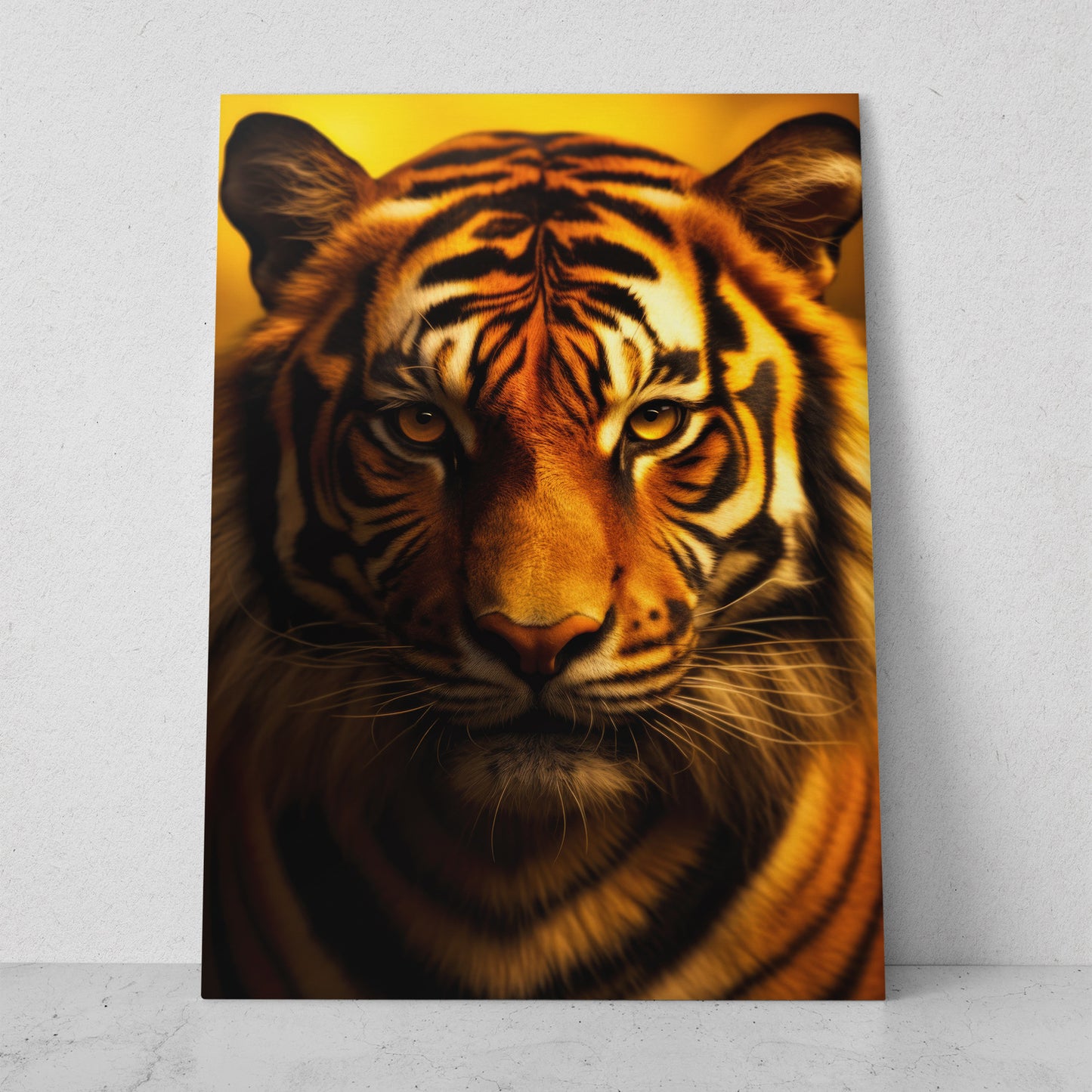 Tigre - Fondo Amarillo (Vertical)