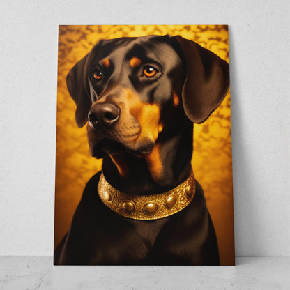 Perro - Fondo Amarillo (Vertical)