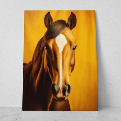 Caballo - Fondo Amarillo (Vertical)