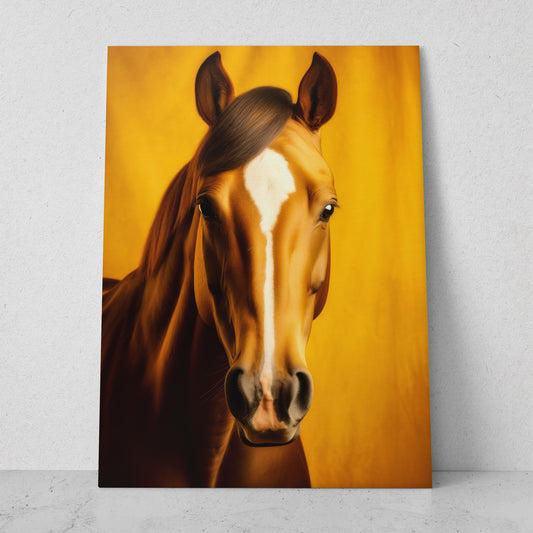 Caballo - Fondo Amarillo (Vertical)