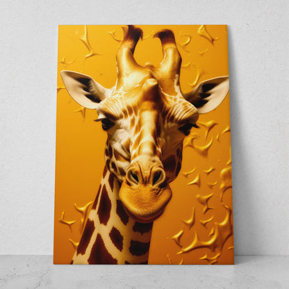 Jirafa - Fondo Amarillo (Vertical)